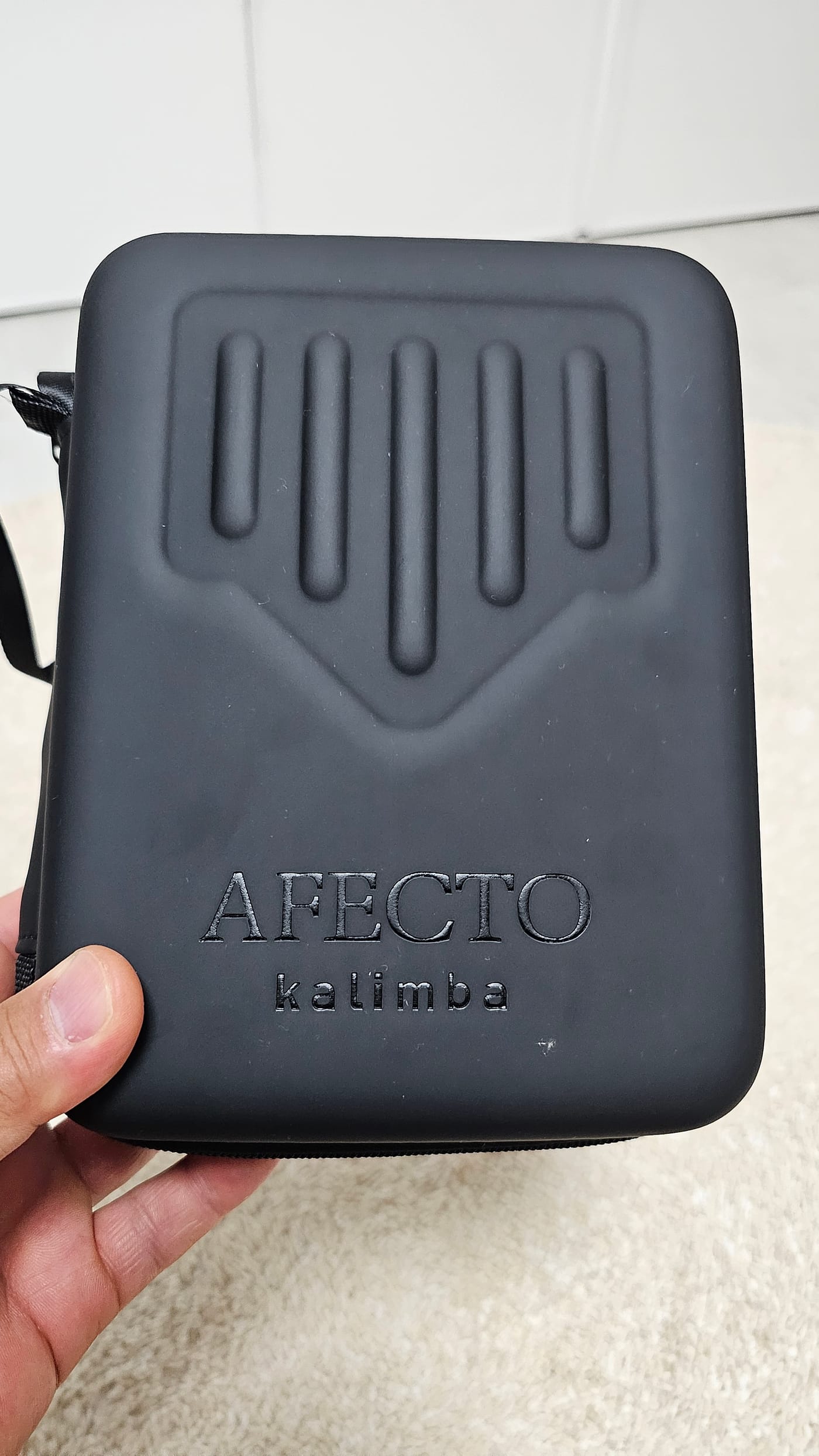 AFECTO kalimba 각인이 있는 검정 하드케이스